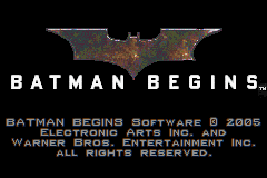Batman Begins screenshot 3 for GameBoy Advance